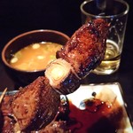 焼とり くろ田 - やきとり、多分レバ♪