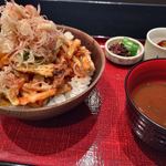 京橋 婆娑羅 - 十種野菜のかきあげポン酢丼 ¥1,296