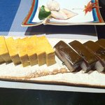 たつみ寿司 - 玉子焼きと昆布締め鯖寿司