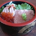 すし海道 - ネギトロいくら甘エビ丼