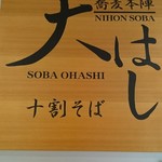 Oohashiden Juuwari Soba Yukinokura - 看板