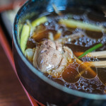 ひびき庵 - 鴨蒸籠（かもせいらう）、鴨肉（かものにく）と鴨油（かものあぶら）