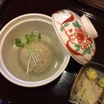 Tantan - 原点づくし セットの蕎麦がき