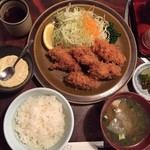 Tonkatsu Warashikko - カキフライ定食1,150円