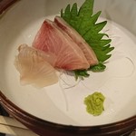 酔亭 とよ蔵 - ヒラメと鰤のお造り