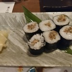 酔亭 とよ蔵 - 秋刀魚の なめろうの細巻き