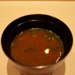 鮨 紺乃 - 赤出汁