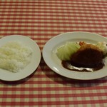 グリル十字屋 - ビーフカツレツ＆ライス