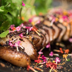 久遠の空 - 2017.11 モチアブラのグリル カカオニブ パクチー エンダイブ