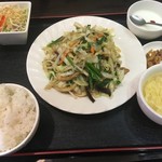 蘭 - (料理)日替ランチB(野菜のオイスターソース炒め)