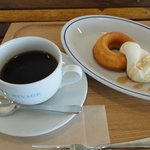 カフェ リバージュ - 友達が食べてた、ドーナツセット