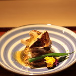 富小路 やま岸 - 氷見カマス、高野山の松茸、京茄子