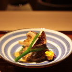 富小路 やま岸 - 氷見カマス、高野山の松茸、京茄子