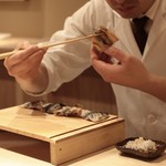 富小路 やま岸 - 天然鮎の一夜干し