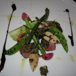 ブラッセリー ラシュレ - 黒毛和牛のソテー・緑黄野菜＆バルサミコソース