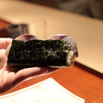 富小路 やま岸 - M様はダブルで注文（鯖寿司海苔巻き 手こね寿司）