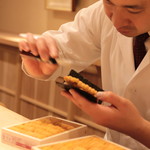 富小路 やま岸 - 松浦雲丹の海苔巻き