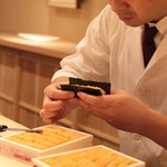 富小路 やま岸 - 松浦雲丹の海苔巻き