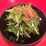 龍文支店 - 水菜のサラダ。