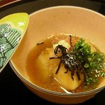 割烹 たきぐち - ナスの炊き合わせ