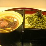 割烹 たきぐち - かも抹茶そば