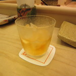 すし善 - 梅酒ロック　760円