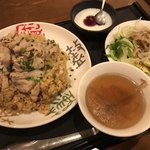 炎神 - 本日のランチ・豚しゃぶ玄米炒飯