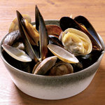 Mussels and clams steamed in white wine