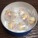 唐津城売店 - 紙筒入り京飴