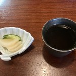 軽井沢そばひょうろく - 漬物とそば茶