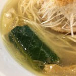 Japanese Soba Noodles 蔦 - ロメインレタスのお浸し