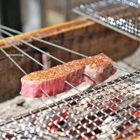 御幸町 田がわ - 牛肉焼き 広島県産黒毛和牛雌Ａ５のイチボ