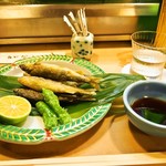 新町冨久鮓 - 稚鮎 天ぷら