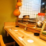 新町冨久鮓 - 店内（カウンター席）