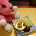 湯喜望 白扇 - 果物　ミルクプリン　大学芋