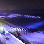 湯喜望 白扇 - お部屋から見える砂浜は、蒼く光る★