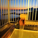 湯喜望 白扇 - 朝日を見ながら露天風呂