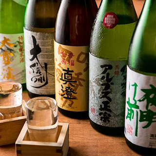 ◇長野地酒が勢揃い◇季節に合わせて地酒を用意
