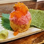 マグロマート - 生うにめしのネギトロのっけ