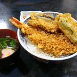 Sakaeyasobaten - ミックス天丼　￥１０５０