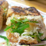 鳥源 - 中にネギが入っています