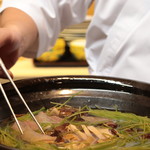 味あら井 - クエ＆松茸鍋