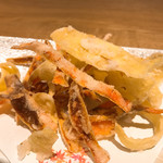 四季会席 香桜凛 - なんか野菜の揚げたやつ♫