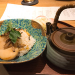 四季会席 香桜凛 - お食事  トリュフと帆立が乗った浅利ご飯♫