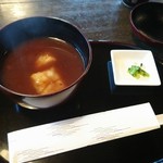 峯の茶屋 - お汁粉♪焼いたお餅が二個