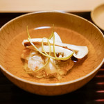 松川 - 松茸と蟹しんじょう椀
