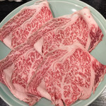 代々木 今半 - 霜降り米沢牛ロース