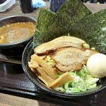 麺屋 らいこう - かいこくカレーつけ麺　全部のせ　１１３０円