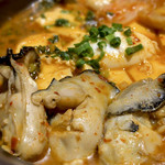 chawan - 広島産牡蠣のスンドゥブチゲと牡蠣フライ(\1,280)　牡蠣
