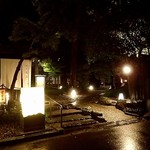 割烹 新多久 - 夜の佇い①；黒塀通りの帳に溶け入ります @2017/10/22